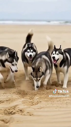 Brave Cat Calls Huskies for Dolphin Rescue Miracle