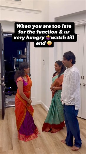 Krish kannadathi on Instagram: "When you are too late for the function & ur very hungry 🤷‍♀️could you Relatable?🤪 #comedy #funny #explore #reelsindia #reelsvideo #krish_kannadathi #fyp #viral #instagramreels #reality #dallaskannadathi #explorepage #funnyvideos"