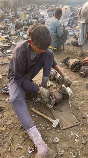 Amazing Copper Extraction from Scrap Electric Motors | Recycling Process