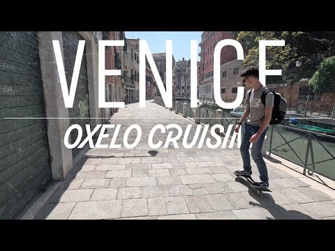 Oxelo waveboard and surfskate cruising in Venice 4K