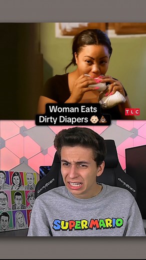 Gabe Erwin on Instagram: "Woman Eats Dirty Diapers 💩😳 . . . #reaction #react #baby #diapers #food #foodie #comedy #reels #reelsvideo #reelsinstagram"