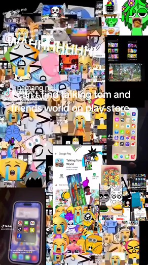 I can't find install talking tom friends world on play store