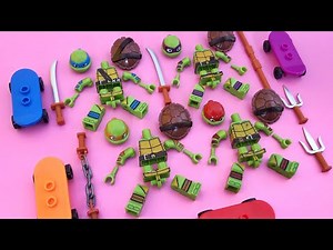 Lego Ninja Turtles TMNT | Raphael, Leonardo, Donatello, Michelangelo | Lego Minifigures Unofficial