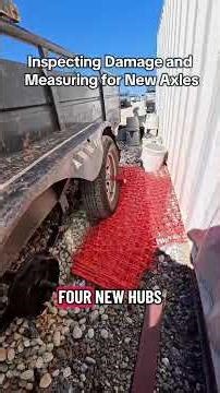 Measuring for new axles