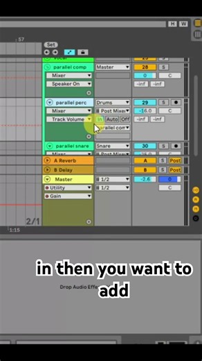 How to apply parallel compression for brighter sounding drums #musicproduction #musicproducer