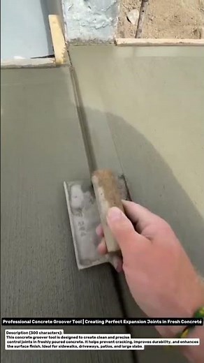 Professional Concrete Groover Tool | Creating Perfect Expansion Joints in Fresh Concrete.