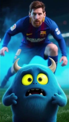 MESSI WANNA KILL A MONSTER BUT RONALDO SAVED IT FROM MESSI #cr7 #football #sports #ronaldocristiano