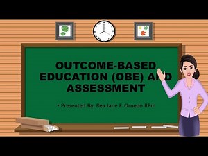 LESSON 2- OUTCOME-BASED EDUCATION (OBE) AND ASSESSMENT