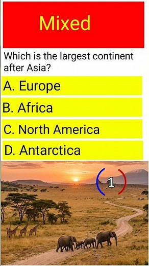 asia is the largest continent | Which Is the Largest Continent After Asia?