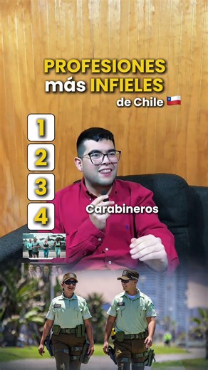 7 Profesiones más Infieles de Chile