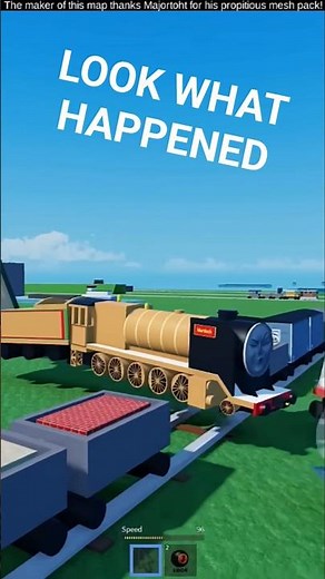 THOMAS in Roblox: Train Wrecks That Went HORRIBLY Wrong! 🚂💣(Epic Fails) 2 #shorts #funny #roblox