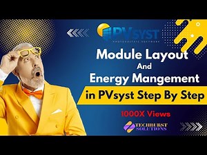 Selecting Module Layout and Energy Management in PVsyst