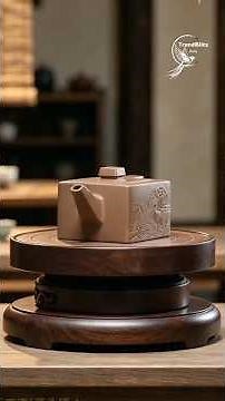 Handmade Zisha Teapot Process | Cloud Crane Square Teapot Masterpiece