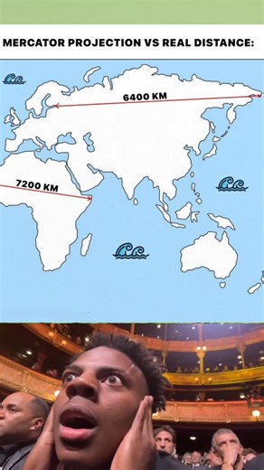 Apna Kashikewal on Instagram: "Mercator Projection Explained 🗺️ | World Map Reality vs Illusion #MercatorProjection #WorldMap #MapProjection #Geography #Maps Cartography Greenland Africa Antarctica Navigation WebMaps MapFacts DalmatianMapper Europe World Croatia GeographyLovers"