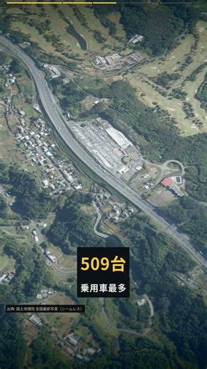 1つの駐車場に634台｜日本の巨大サービスエリアTOP5