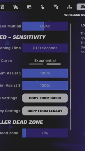 here is a aimbot exponential setting for fortnight. #fortnite