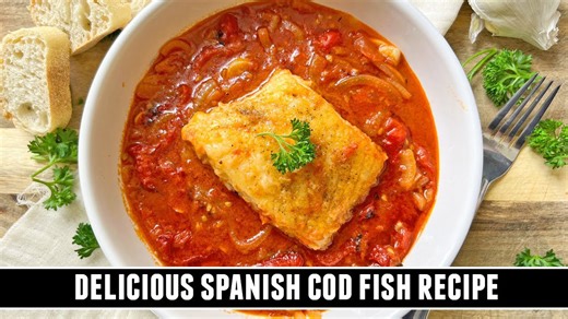 Rioja-style cod fish in a delicious sauce | Easy & traditional recipe