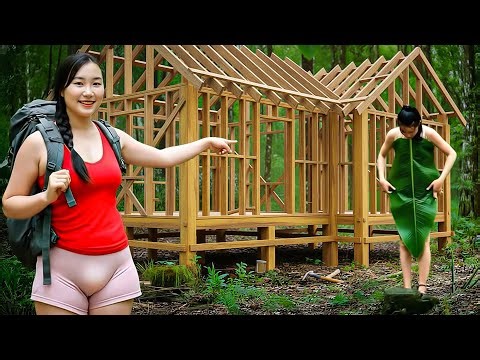 Leaving Everything Behind, a Young Woman Built the Wooden Home She Always Dreamed Of