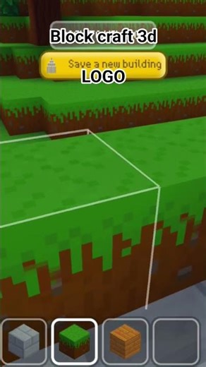 block craft 3d logo #short