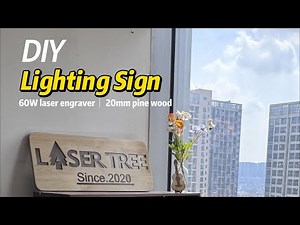 Create LED Signs with the LaserTree K1 Max 60W