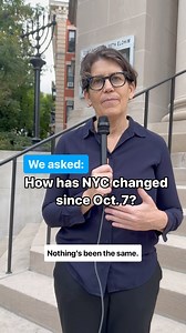 We spoke with Jewish New Yorkers all around the city to hear how their lives and the Jewish communities of NYC have changed in the year since Oct. 7. Here is part two of this ongoing video series. 🎤 Rabbi Rachel Timoner of @cbebk — @rabbiracheltimoner 🎤 Ari Axelrod — @ariaxelrod 🎤 Rozeeta Mavashev of @masaisrael — @randomdork | The New York Jewish Week