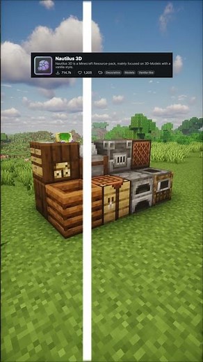 Best Minecraft Texture Packs / Continuity Mod! #shorts