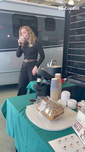 🚐☕ Celebrate Family Day at Village RV! ☕🚐 We’re open 10 AM - 6 PM for our Indoor RV Sale! Stop by, grab a warm cup from our coffee station, and browse our showroom full of incredible RV deals.🚨 Warning: Amy has been very dedicated to testing out our coffee machine… we may need to cut her off soon. 😂 Come keep her company and sip on a cup (or three)! #FamilyDay #VillageRV #IndoorRVSale #RVLife #TooMuchCoffeeAmy | Village RV