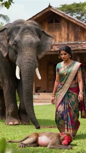 Amazing Rescue Of A Monkey In Trouble