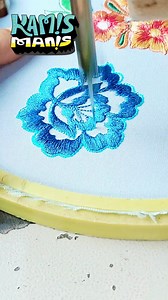 884K views · 10K reactions | This is how I learned to embroider using both my hands and a manual embroidery machine. #embroidery #flowers #sewing #fyp | Kanaya Bordir | Facebook