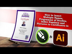 How to Insert Multiple Names, Programme of Studies, Index Numbers and Pictures to Certificates