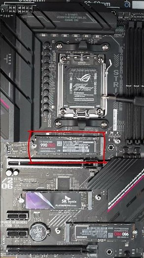 Using The Best M.2 Slot on a Motherboard #short