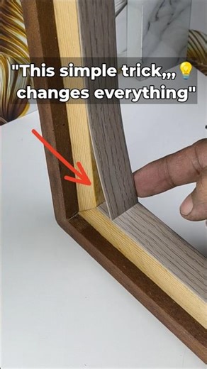 Perfect Corner Edging — Fast & Accurate Method #woodworking #carpentry #diy #woodworkingtips #shorts