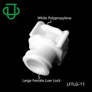 [Hot Item] Ju White Polypropylene Large Male Female Luer Lock End Stopper Luer Plug for Luer Lock Connector