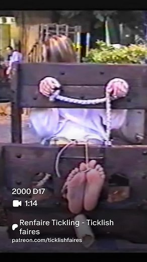 Girls feet tickling at the renfaire #tickled #stocks #longtoes #shorttoes #toes #tiedup #renfaire #renfairetickling #cosplay #cosplaygirl #feet #tickling #ticklechallenge #barefoot #pillory