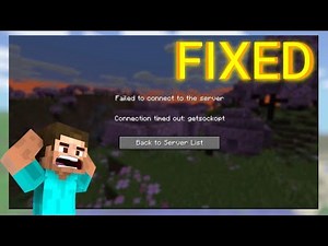 Minecraft Error: Failed to Connect to Server, Connection Timeout