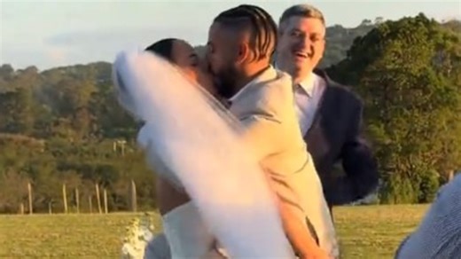 Bride's strong act goes viral