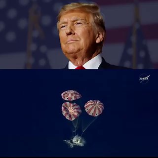 🚨 JUST IN: President Trump had his teem WHEEL IN a TV so he could watch the Artemis II safe splashdown, while he's at a roundtable dinner at Trump Winery in Virginia — Fox NewsEPIC! 47 saw the whole thing 🔥America is truly back 🇺🇸