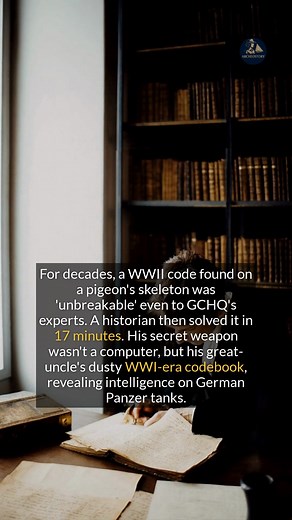 A WWI codebook helped a historian crack a WWII pigeon message that baffled GCHQ for decades. #historyfacts #discovery #WWII | Archeostory