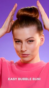 Quick & Cute Bubble Bun Hack You’ll Love! 💖 | Beauty Pop
