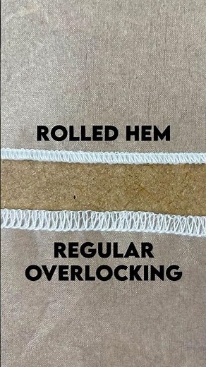 How to overlock a rolled hem #sewingbasics #sewingtutorial #overlockmachine #janome