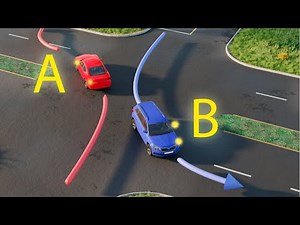 Which Car PASSES The Intersection INCORRECTLY? USA Driving Tests and Rules of the Road