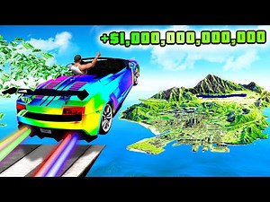 Jumping ZILLIONAIRE CARS Across GTA 5 Map!