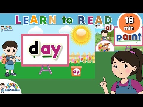 Learn to Read Words with "ai and ay" Sounds | Long Vowel "a" | Phonics for Kids | English Reading