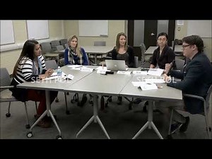 Blonde dangling shoeplay black flats in meeting (READ DESCRIPTIONS)