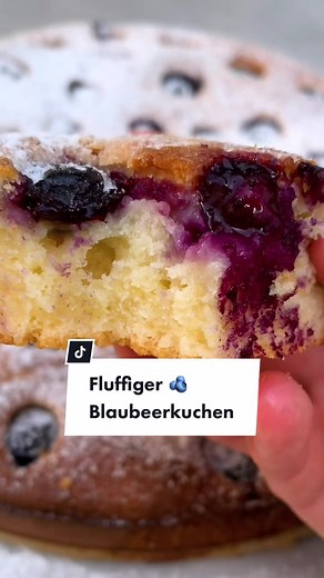 Fluffiger Blaubeerkuchen Rezept