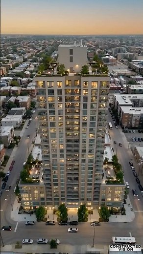 High Rise Apartment Tower | Construction Timelapse | Architecture Design