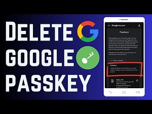 How To Delete Passkey From Google Account