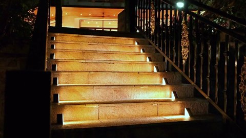 NIORSUN Solar Step Lights,6 Pack Warm White Solar Stair Lights Outdoor Waterproof IP67 Auto On Off,Solar Lights for Steps,Stair,Patio,Yard,Porch,Front Door,Sidewalk,Deck Decor