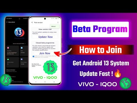 how to join beta program in vivo | closed beta program join in vivo iqoo | Android 13 trail version