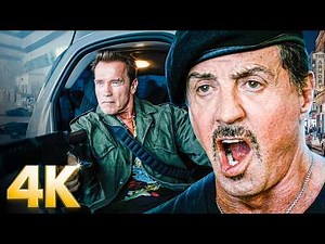 Stallone, Statham, Arnold, Willis and Chuck Norris Go to War | The Expendables 2 | ⚡ 4K